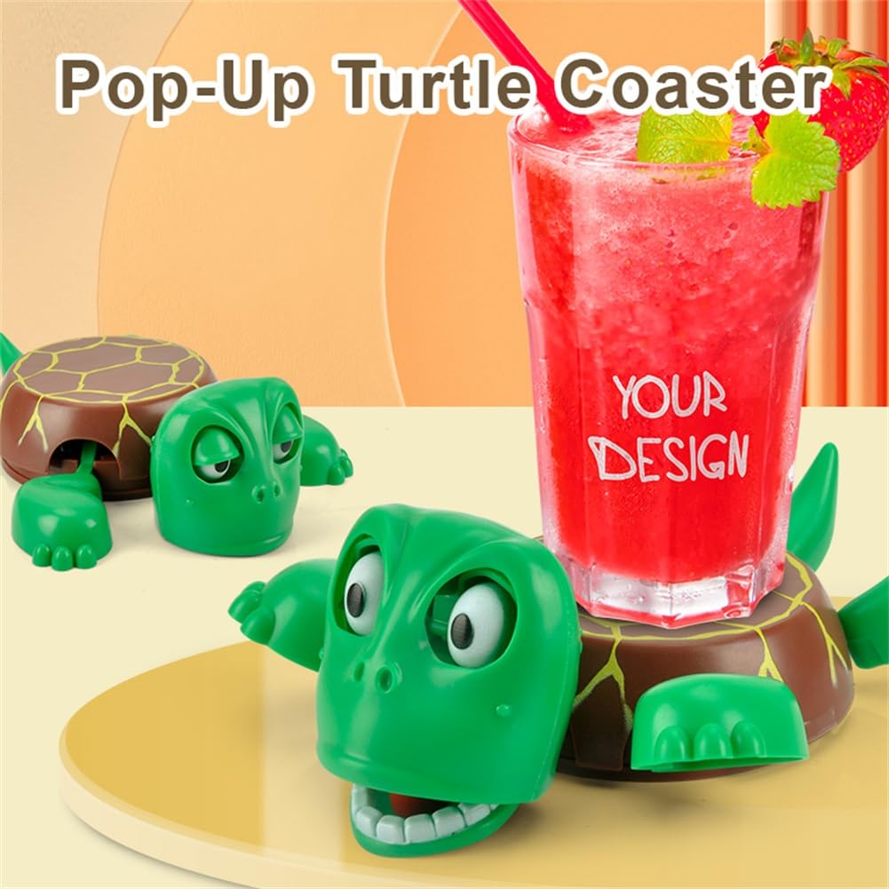 EASYLEE Pop-Up Turtle Cup Holder