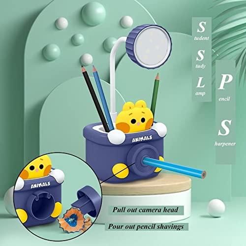 Table Lamp - Desk Lamp with Pen Holder & Sharpener