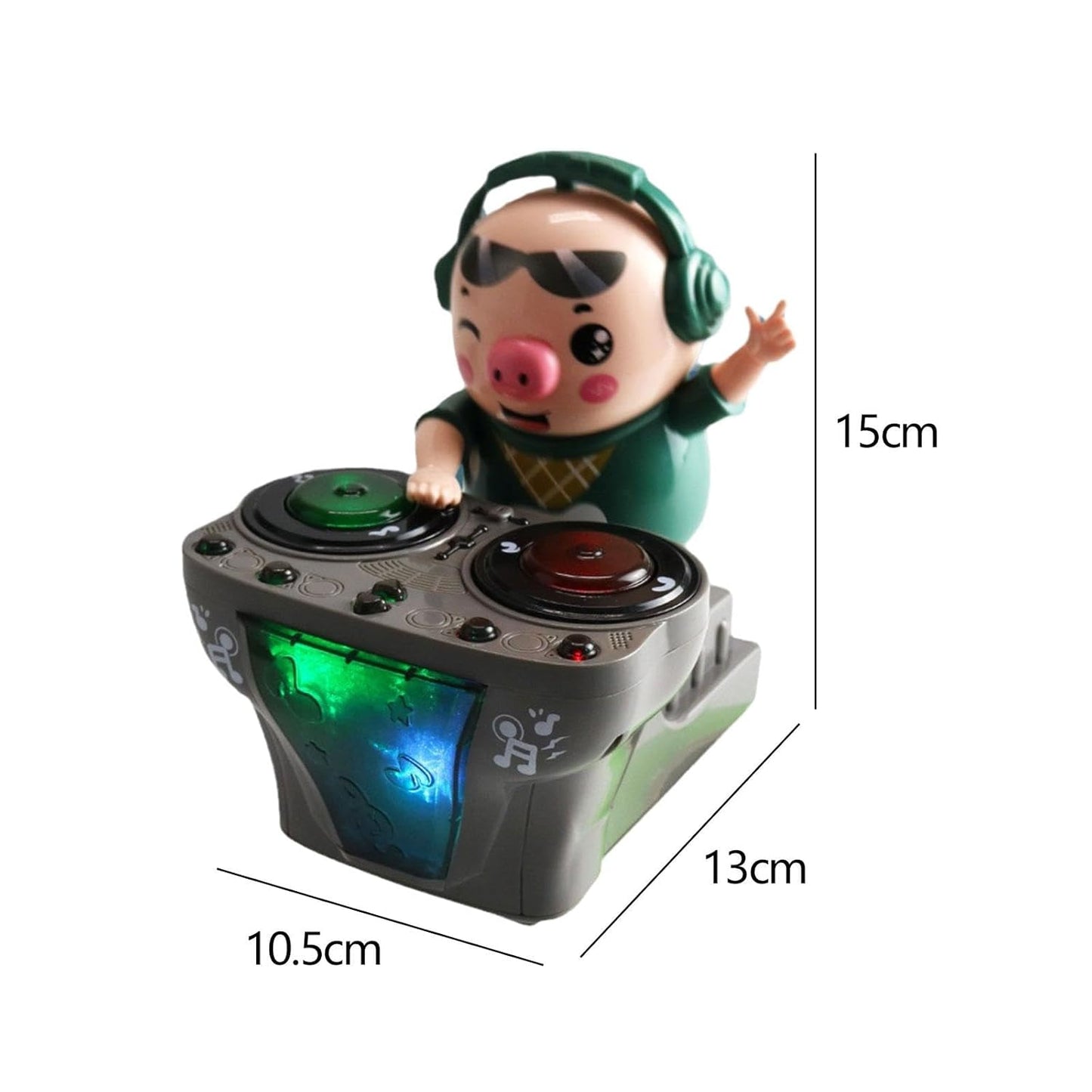 DJ Light Music Dancing Piggy