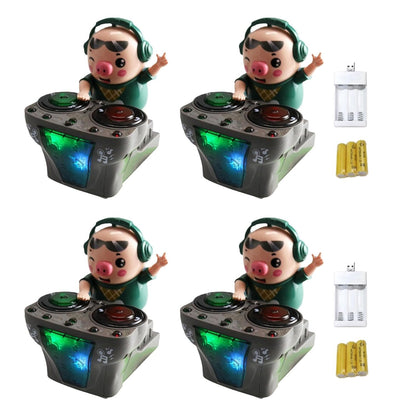 DJ Light Music Dancing Piggy