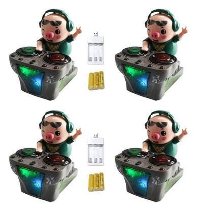 DJ Light Music Dancing Piggy